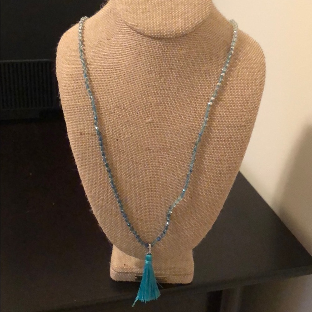 Chloe & ISABEL Turquoise Tassel Necklace